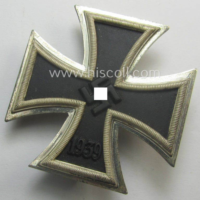 'EK1. Klasse' (ie. Iron Cross 1st class) being an (I deem) mid-war-period produced: '20'- (ie. by 'C.F. Zimmermann'-marked) example and that comes complete in its specific LDO-styled etui as issued and/or recently found