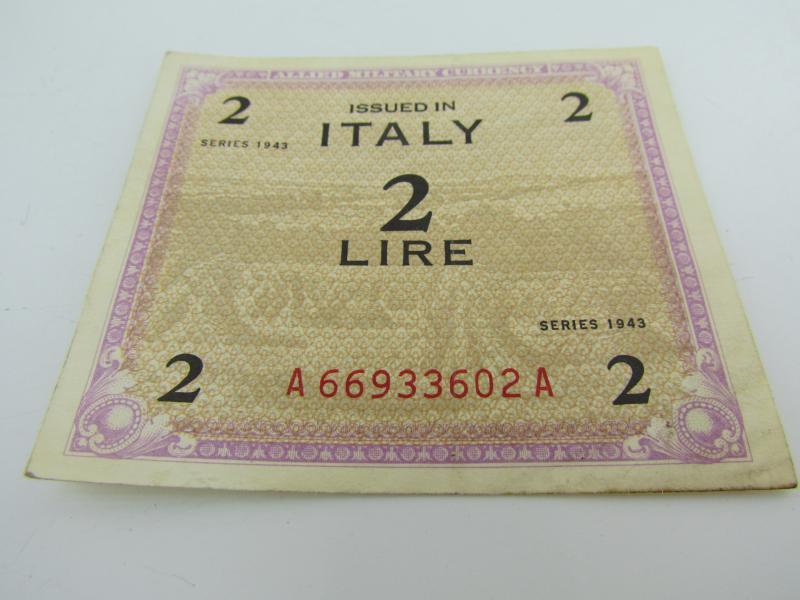 Allied Forces money for Italy