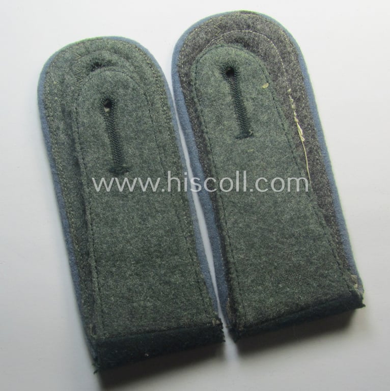 Pair of WH (Heeres) early-war-period- (ie. 'M36'- ie. 'M40'-pattern and/or rounded-styled) NCO-type shoulderstraps as was intended for a: 'Feldwebel eines Nachschub-Kraftfahr-Abts.'