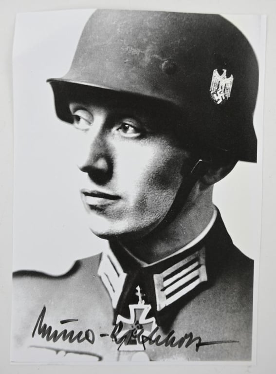 Signature of Wehrmacht Heer KC Recipient 'Friedrich Müller-Rochholz'