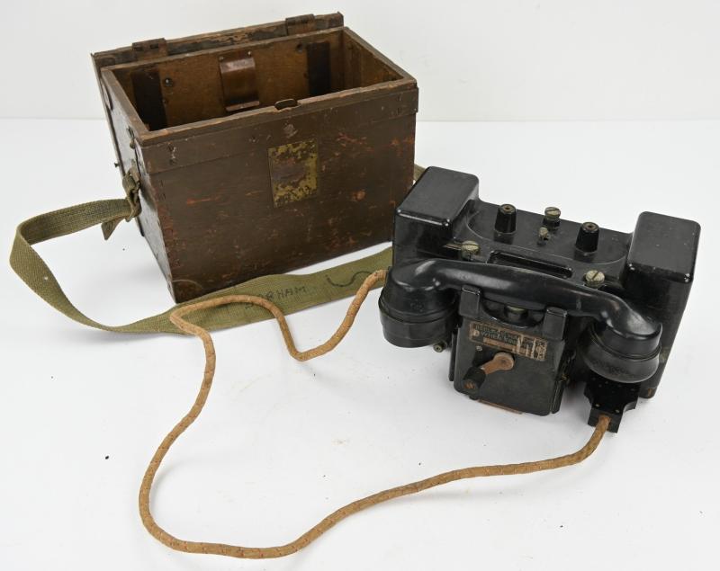 British WW2 MK2 Field Telephone Set F