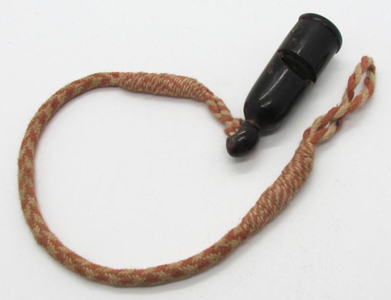 Original Hitler Youth Whistle with Red-White Cord