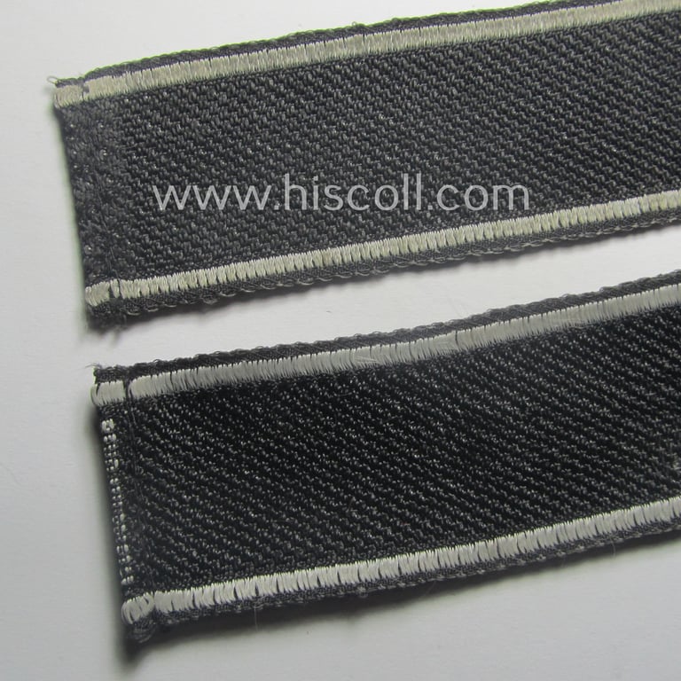 Waffen-SS 1943/44-pattern cuff-title (ie. 'Ärmelstreifen') as executed in typical 'BeVo'-weave-pattern as was intended for a member within the: '17. SS-Panzergrenadier-Division' "Götz von Berlichingen"