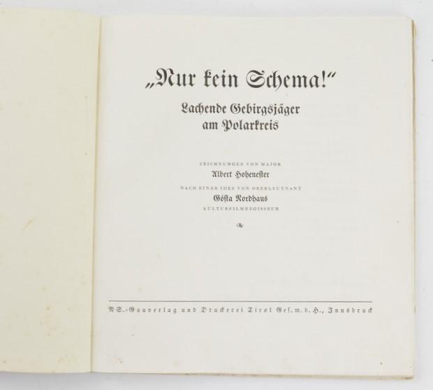 German Book: Nur kein Schema! Lachende Gebirgsjäger am Polarkreis