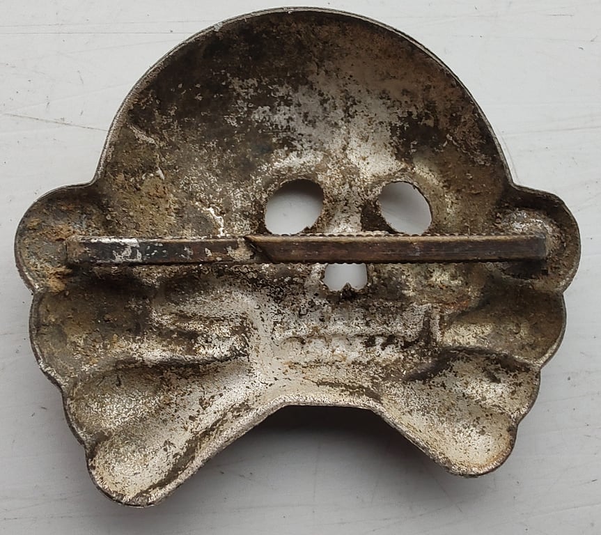 WW2 Heer Kavallerie cap skull for 5th Reiter Regt.