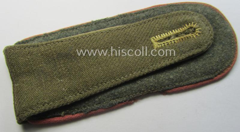 Single, WH (Heeres) 'tropical' EM-type shoulderstrap: 'Soldat der Panzer-Truppen'