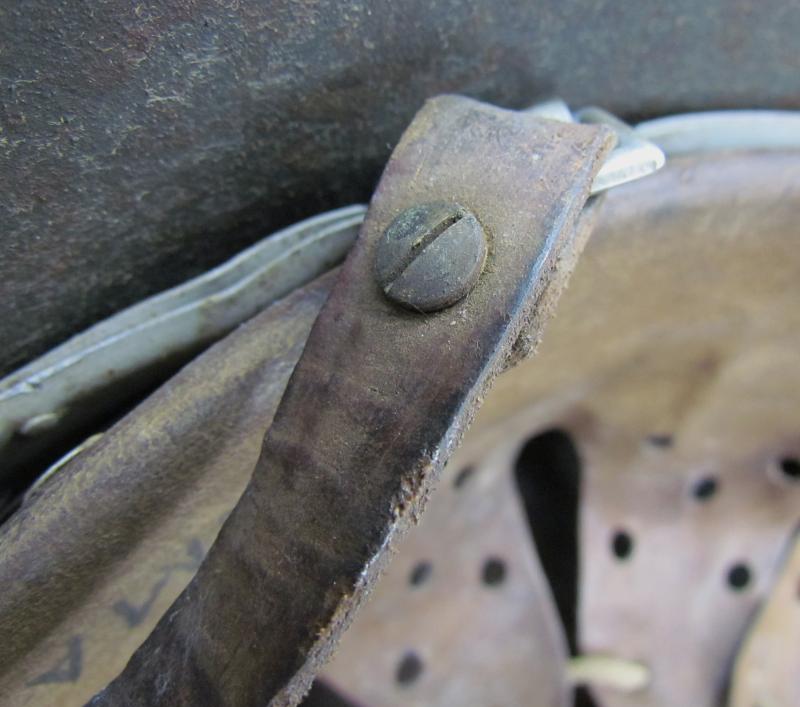 Wehrmacht Reissued German M18 Helmet (ET64) with Early M31 Aluminum Liner