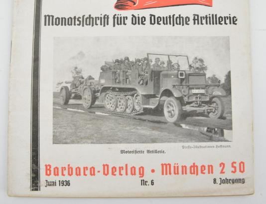 German WH Magazine 'Artilleristische Rundschau' 1936