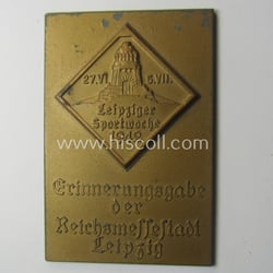 TR-period, commemorative-plaque (ie. 'Erinnerungs- o. nichttragbare Plakette') showing...
