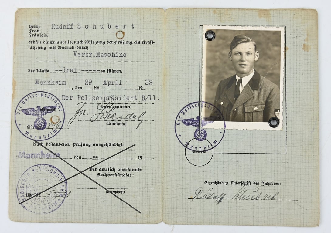 German RAD Drivers License