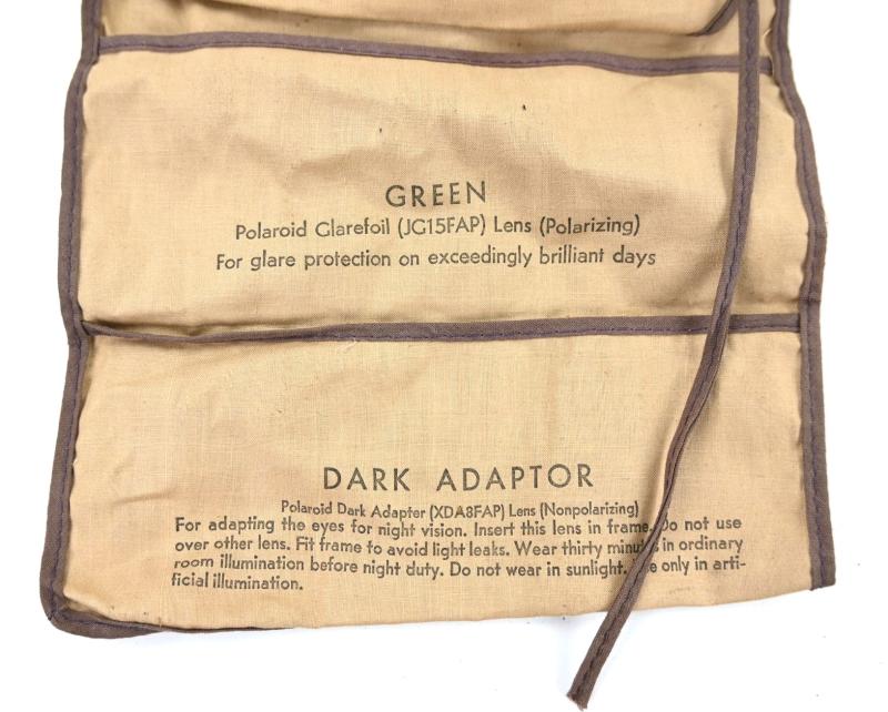 US WW2 Polaroid Goggle Folding package