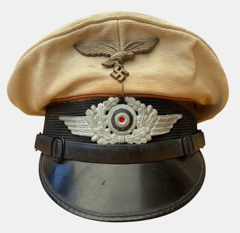 Luftwaffe Tropical EM/NCO Visor Cap for Flying Personnel by "EREL"