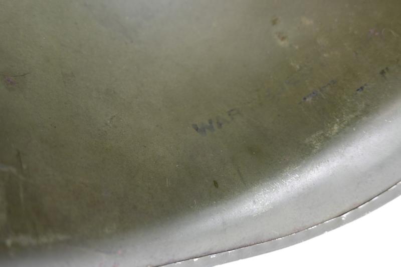 US WW2 M1 Fixed Bale Helmet 'Schlueter' War Reject