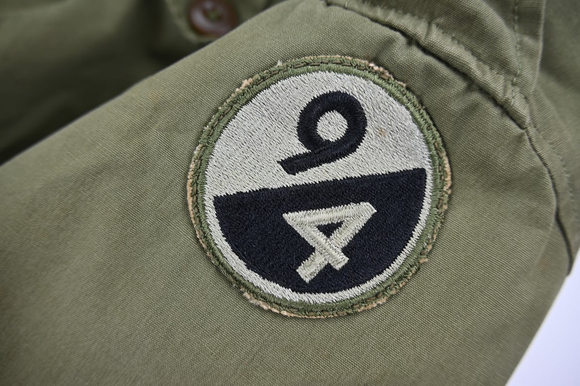 US WW2  Cotton Trench Coat w/Wool Liner  94th Infantry Division