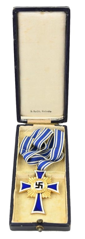 German Mother's Cross in Gold with case