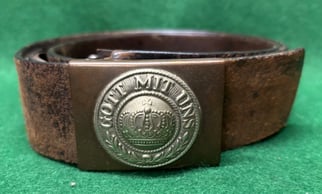 Imperial German Prussian Belt and Belt Buckle