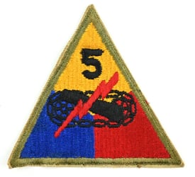US WW2 5th Armored Division SSI