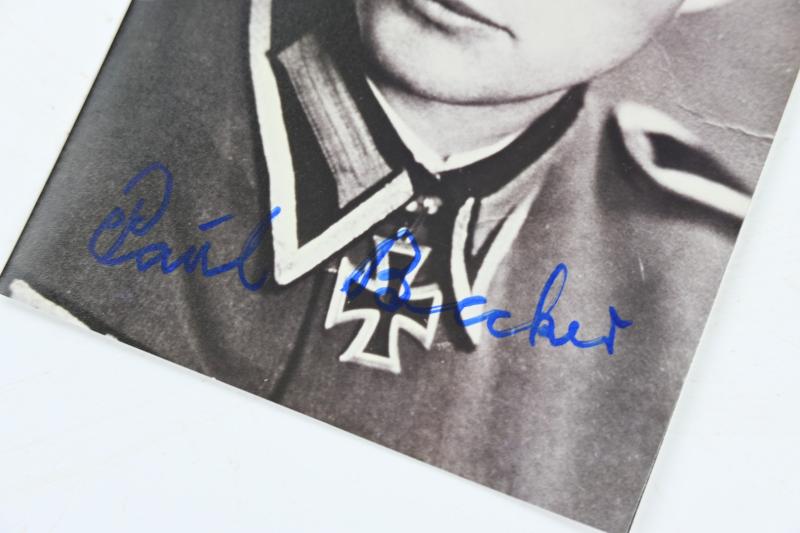 Signature of Wehrmacht Heer KC Recipient 'Paul Becker'