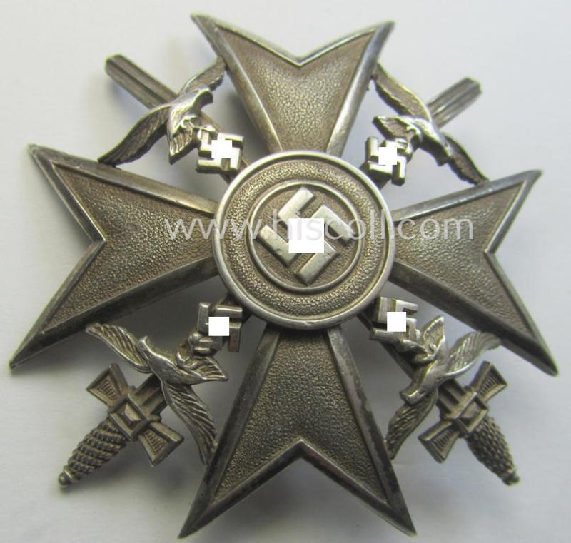 'Spanienkreuz mit Schwerten in Silber' being a clearly maker- (ie. '835'-) marked example that was (I deem) produced by the maker (ie. 'Hersteller') 'Wilhelm Deumer'