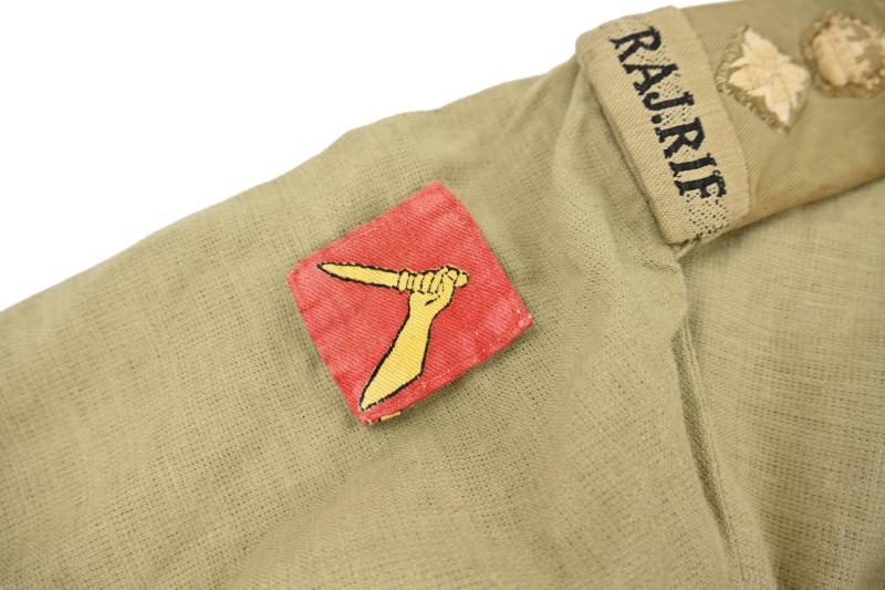 British WW2 Tropical RAJ.RIF KD Tunic 19th Indian Division