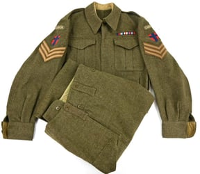 Canadian WW2 NCO Battle Dress Set 21st Army...
