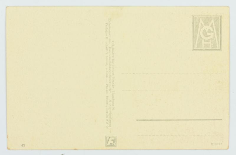 German WH GBJ Postcard 'Marsch der Gebirgsjäger'