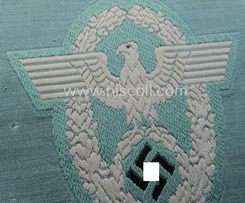 Police- (ie. 'Polizei'-) related armbadge (ie. arm-eagle) being a typical 'BeVo'-woven example
