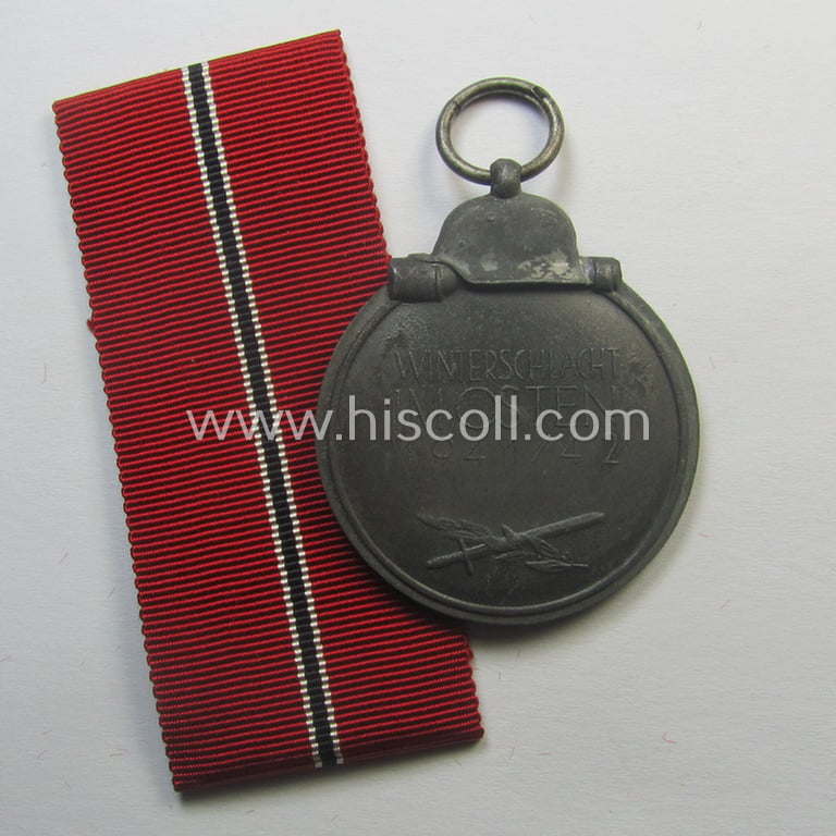 Medal-set: 'Winterschlacht im Osten 1941-42' being a maker- (ie. '60'-) marked specimen by the (unusually seen!) maker: 'Katz & Deyhle'