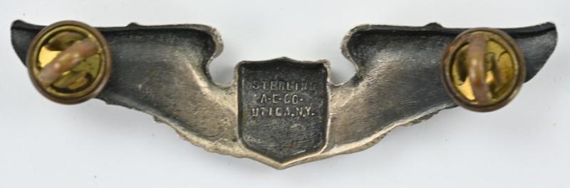 USAAF WW2 Sterling Pilot Wing