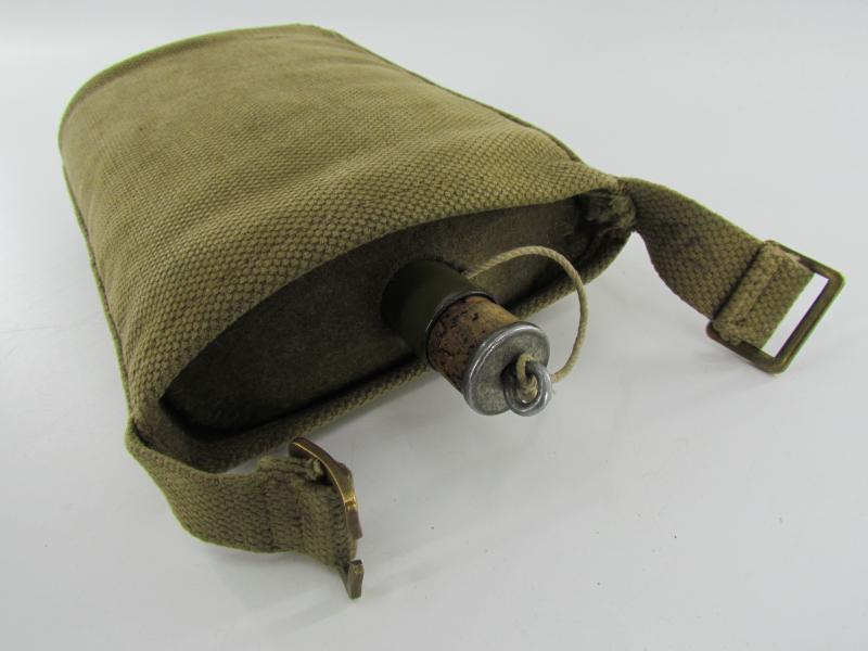 British WWII Canteen ( Blancoed )