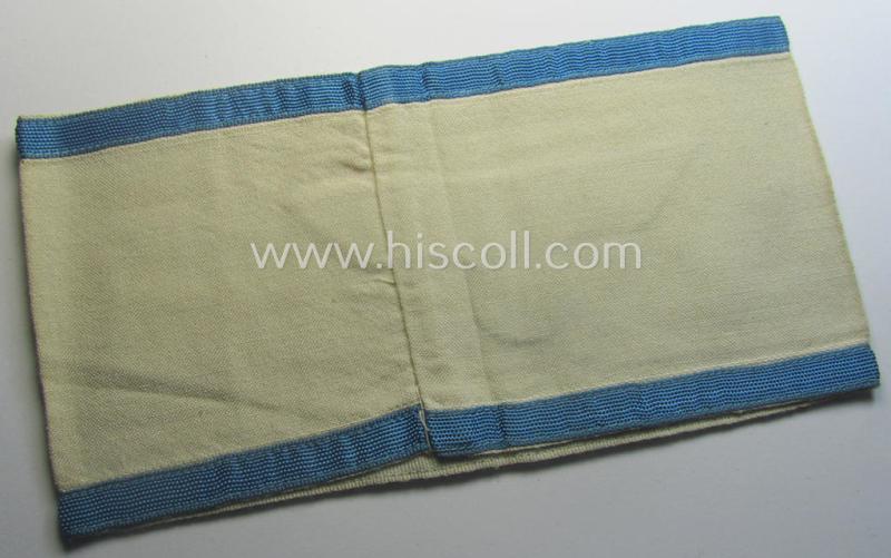 WH (Heeres ie. Kriegsmarine) armband (or: 'Dienst-Armbinde') as was (presumably) intended for (graduated-) staff-members serving within one of the army- ie. naval, officers'-cadet-schools