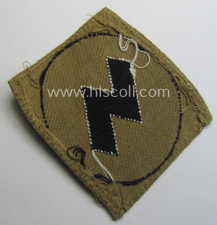 DJ (ie. 'Deutsches Jungvolk') arm-badge as was specifically intended for usage by a member who served within the: 'Oberbann 5'