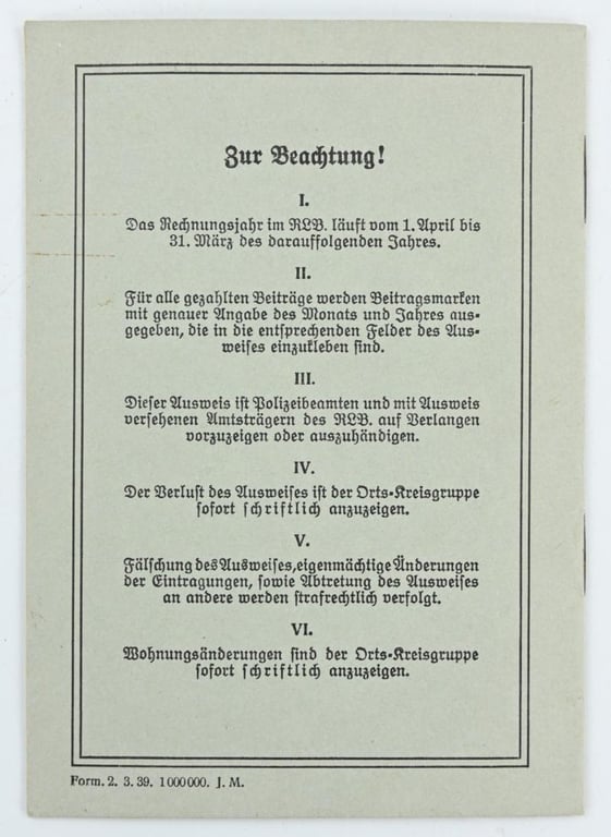 German RLB Memberpass