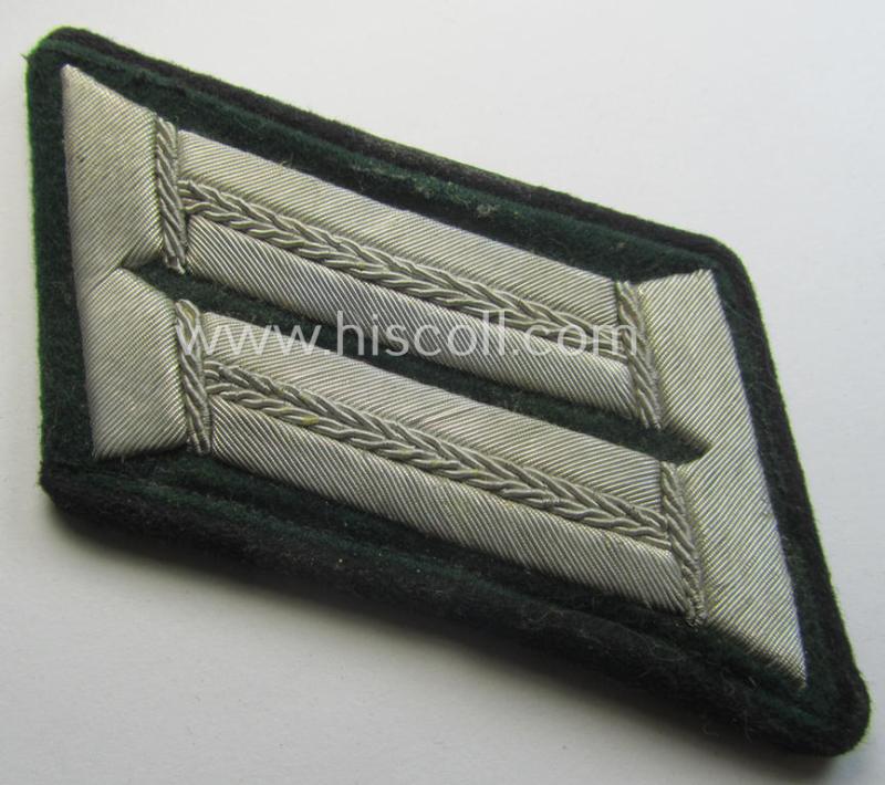 Pair of WH (Heeres) officers'-type collar-tabs: 'Offizier o. Beamter des gehobenen Dienstes' (aka: 'Regierungsbaurat der Beambter')