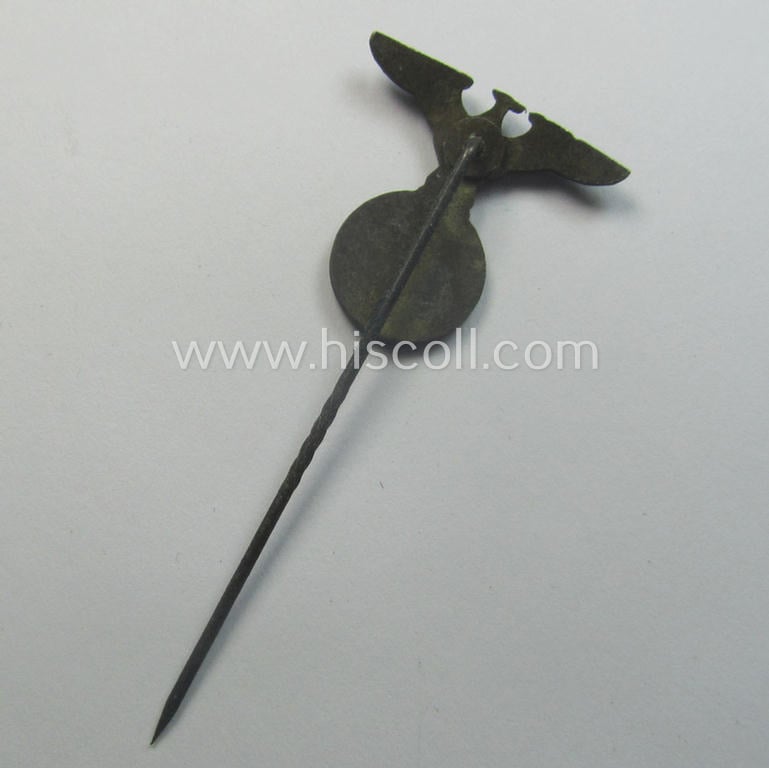 Membership-lapel-pin (aka: 'Allgemeines Dienstabzeichen') as was intended to signify membership within the: 'Deutsche Lufthansa' (ie. 'DLH') being a non-maker-marked example as was worn in the period 1937-1945