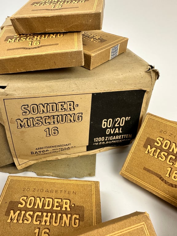 WW2 German full pack with 60 boxes of cigarettes