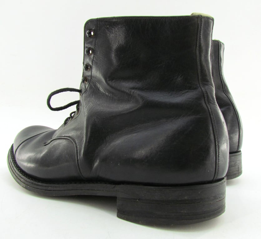German Officer's Private Purchase Dress Ankle Boots – 1930s/1940s Style
