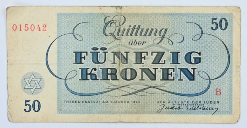 German WW2 Theresienstadt (Terezin) Concentration Camp Banknotes