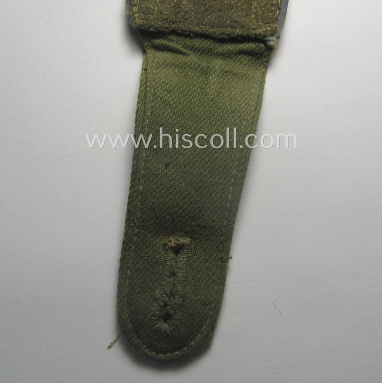 Single, WH (Heeres) 'tropical-issued'- (ie. early 'DAK'-related), NCO-type shoulderstrap as was intended for an: 'Unteroffizier der Nachschub-Trpn.'