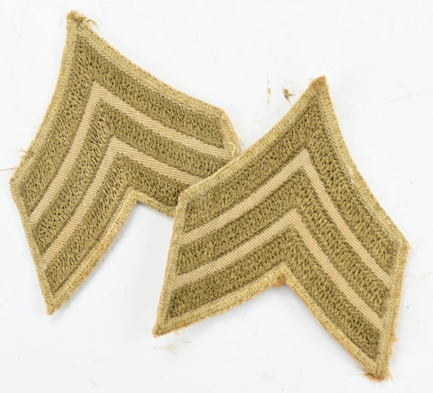 US WW2 Rank Chevron Set 'Sergeant'