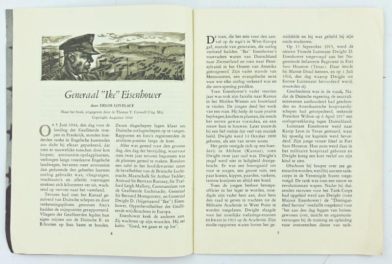 Dutch WW2 Booklet 'USA'