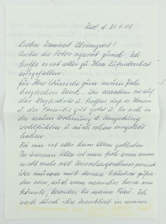 Signature of Waffen-SS Member 'Karl Brommann'