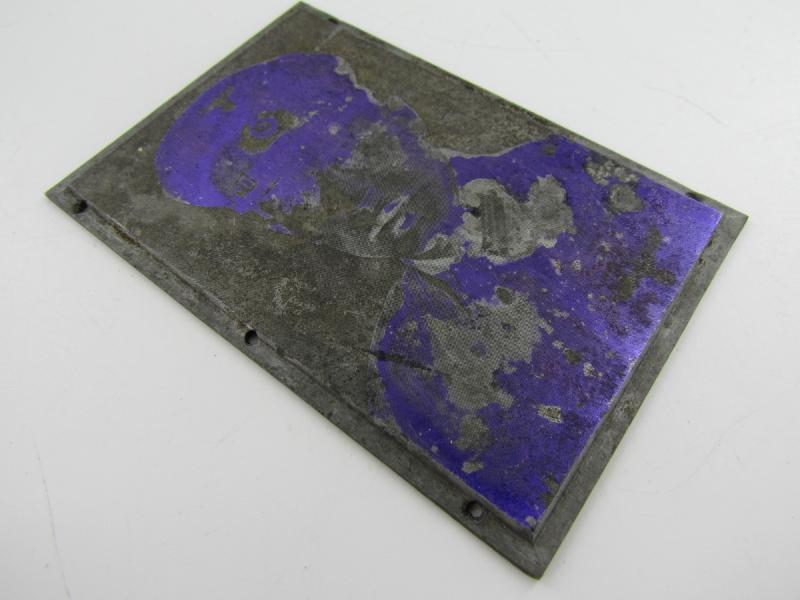 Original German Newspaper Photo “Druckplatte” (printing plate)