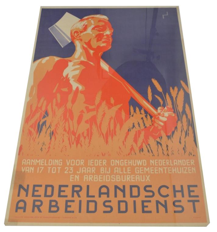German Dutch NAD Arbeitsdienst Poster