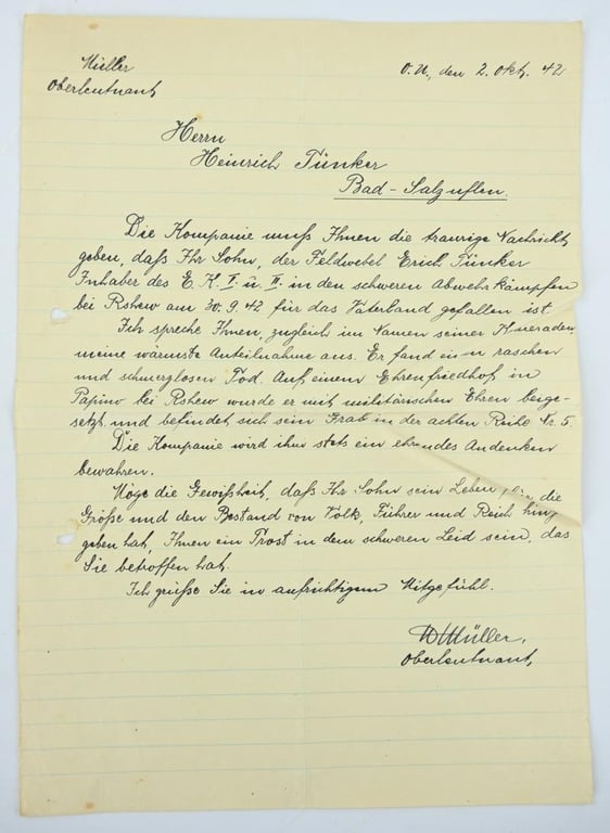 German WH Deatch Certificates and Documents G.R.266