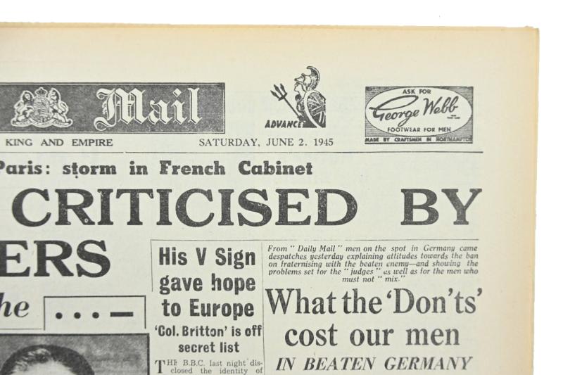 British WW2 Newspaper 'Daily Mail'