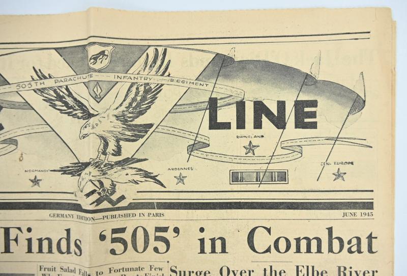 US WW2 505th Parachute Infantry Regiment Newspaper 'Static Line' Paris Edition