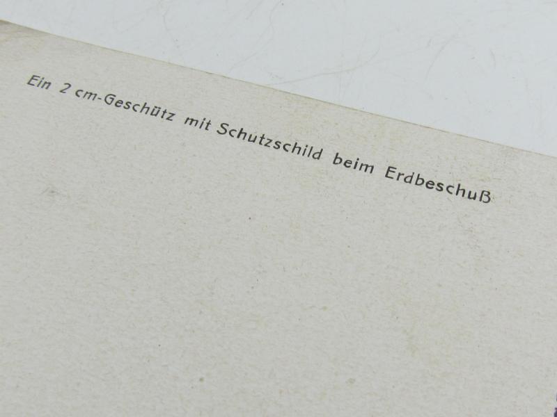 Postcard : Auf dem Flakschiessplatz