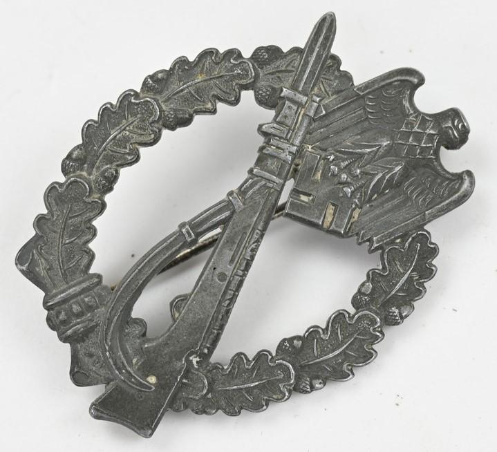 German Infantry Assault Badge in Silver 'Fritz Zimmermann'.'