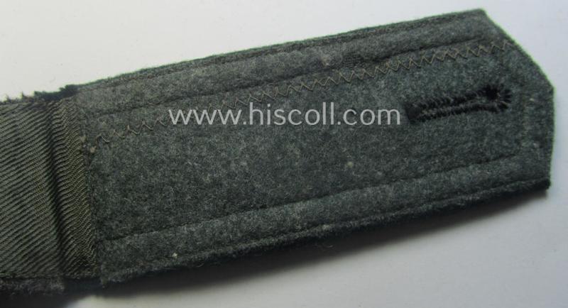 Single, early-period (ie. 'M36-pattern and/or pointed-styled), WH (Heeres) 'cyphered', NCO-type shoulderstrap as was intended for an: 'Uffz. u. Mitglied eines Panzer-Lehr-Rgts.'